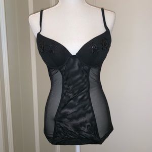 Intenzioni Black Corset Perfect Cond US Size 3 NWT